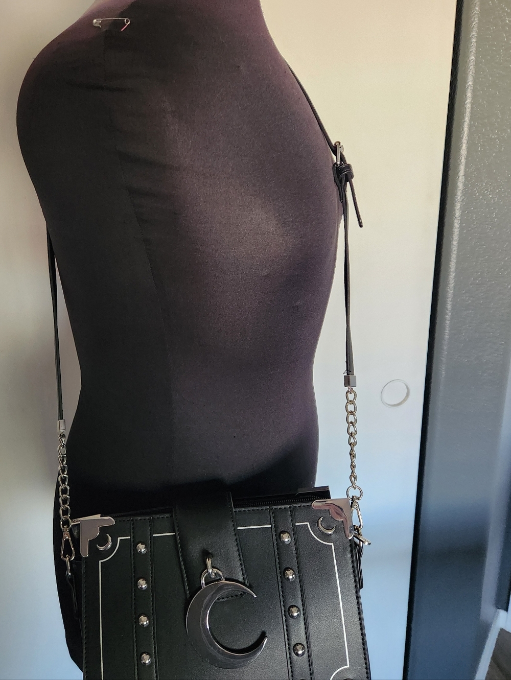 Killstar Black Crescent Moon Book Shoulder Bag - Picture 8 of 10
